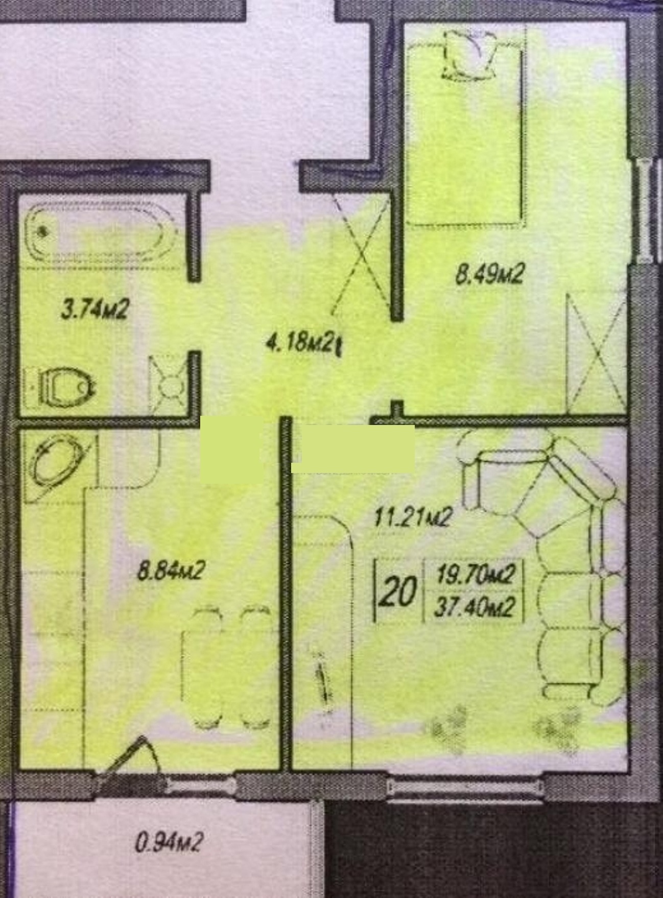 Квартира на ул. Генерала Швыгина, 38 м², 42 000$ — FAKTOR