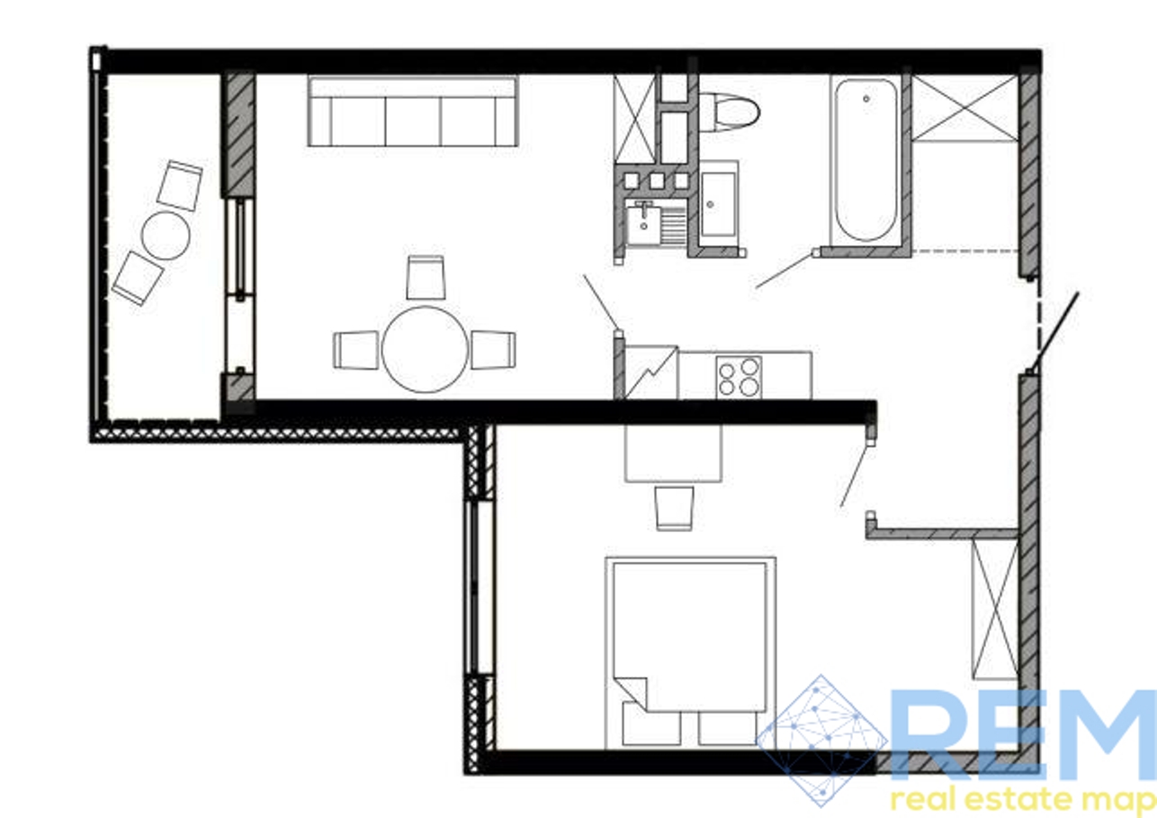 Квартира на ул. Среднефонтанская, 44 м², 65 000$ — FAKTOR