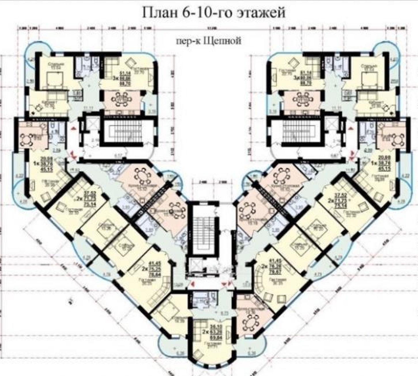 Квартира на вул. Щепной пер, 91 м², 100 000$ — FAKTOR