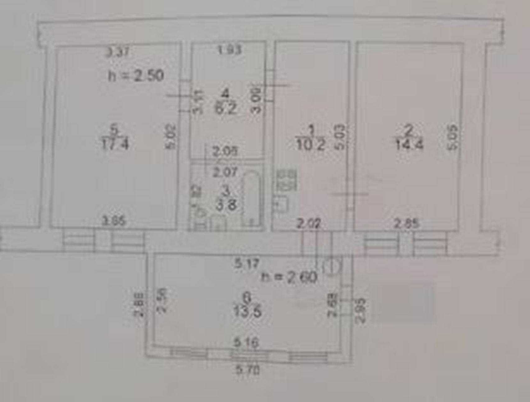 Квартира на вул. Южная, 65 м², 30 000$ — FAKTOR
