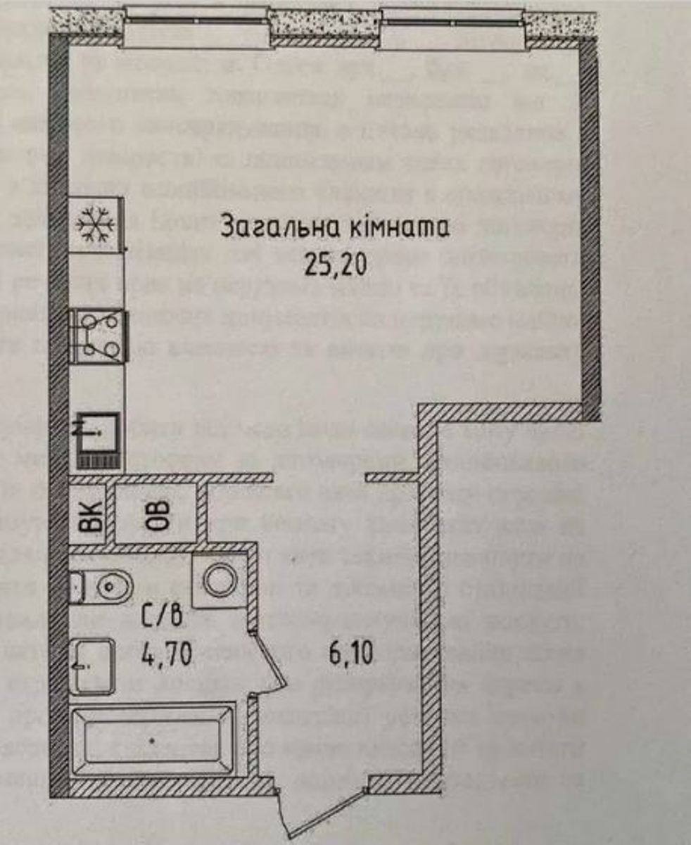 Квартира на вул. Гагаринское Плато, 36 м², 43 000$ — FAKTOR