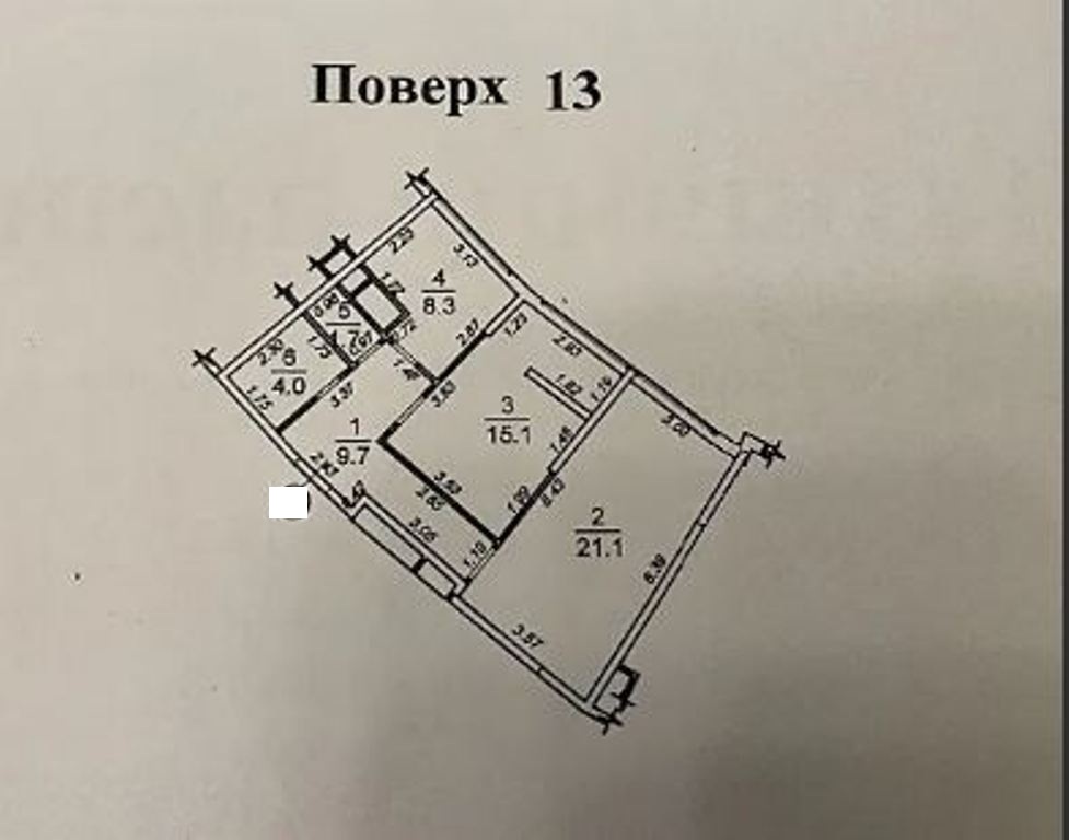 Квартира на вул. Каманина, 61 м², 130 000$ — FAKTOR