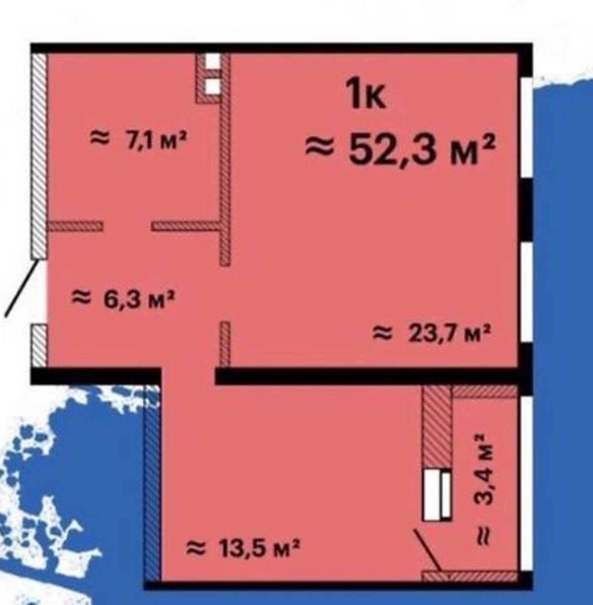 Квартира на ул. Жаботинского, 53 м², 45 000$ — FAKTOR