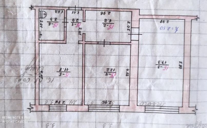 Квартира на ул. Центральная, 54 м², 35 000$ — FAKTOR