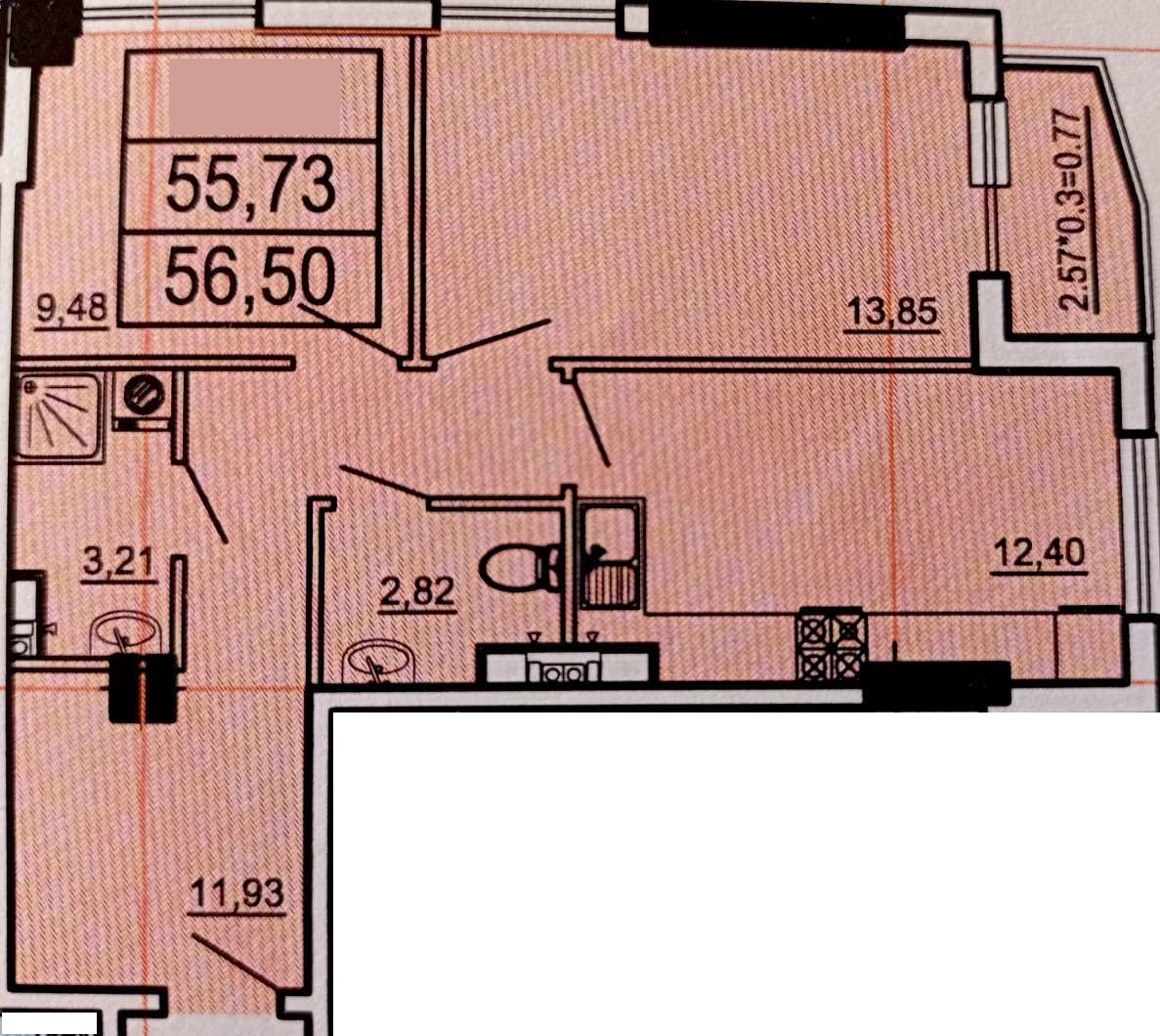 Квартира на вул. Куликовский 2-й пер, 57 м², 81 500$ — FAKTOR