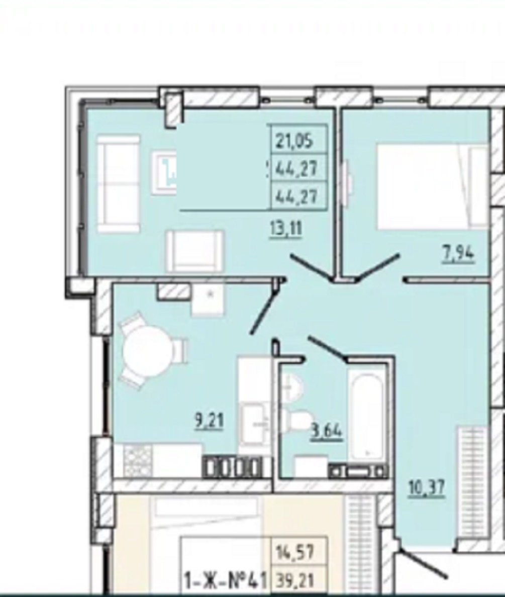 Квартира на ул. Марсельская, 45 м², 25 000$ — FAKTOR