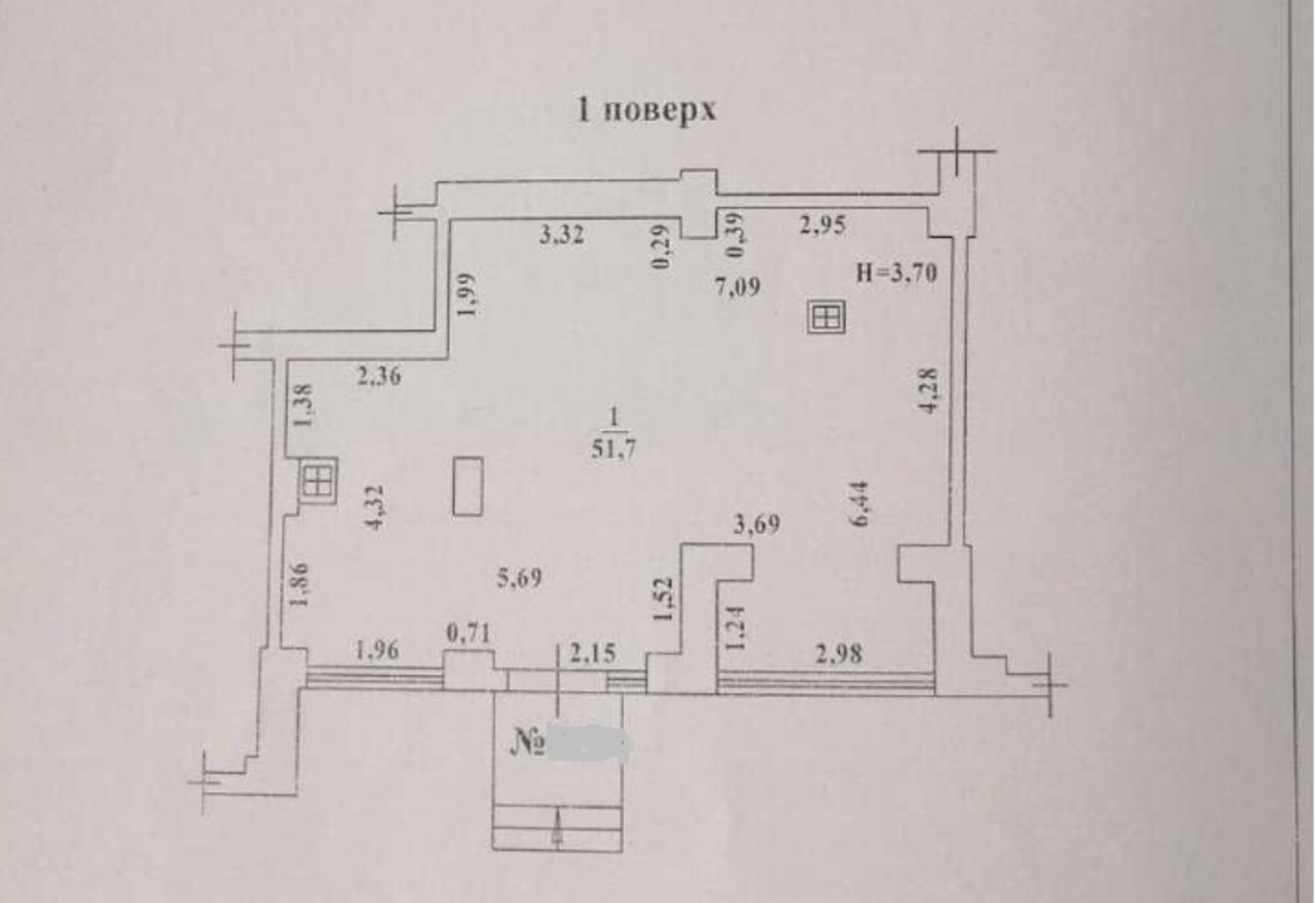 Коммерческая недвижимость на ул. Гранитная, 52 м², 55 500$ — FAKTOR
