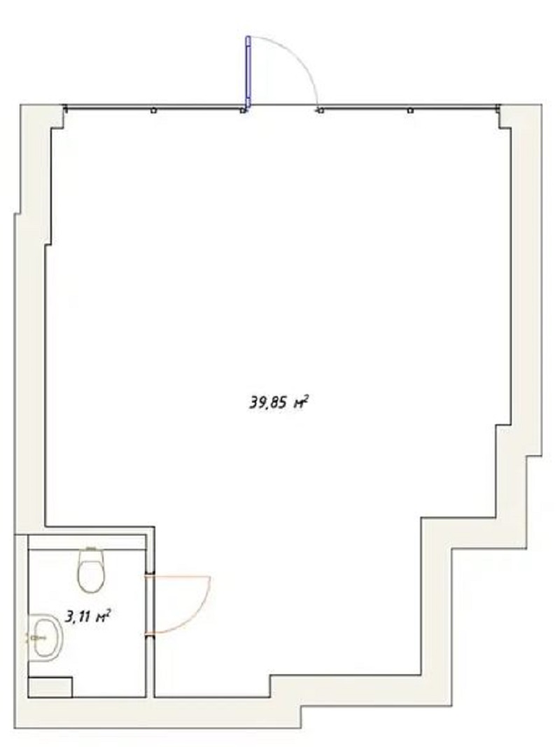Коммерческая недвижимость на ул. Педагогическая, 42 м², 69 200$ — FAKTOR