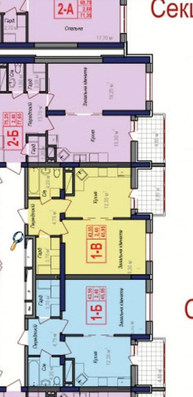 Квартира на ул. Героев Крут, 46 м², 40 000$ — FAKTOR