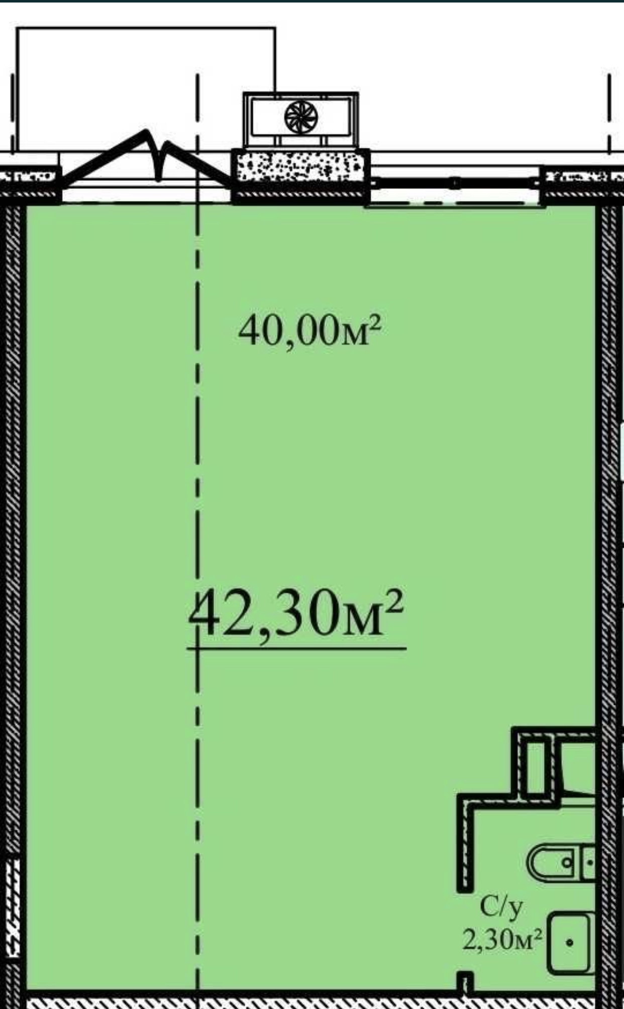 Коммерческая недвижимость на ул. Гагаринское Плато, 42 м², 57 000$ — FAKTOR