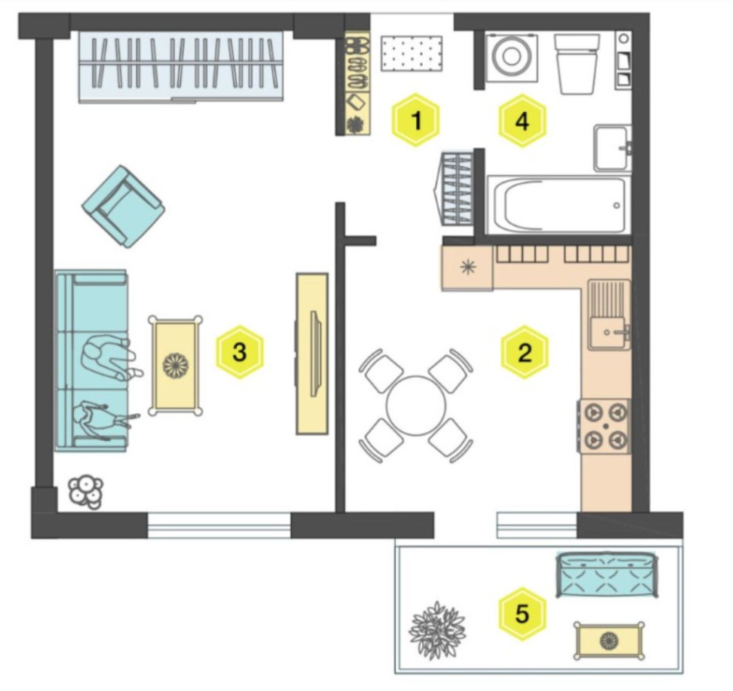 Квартира на вул. Товарный пер, 38 м², 35 000$ — FAKTOR