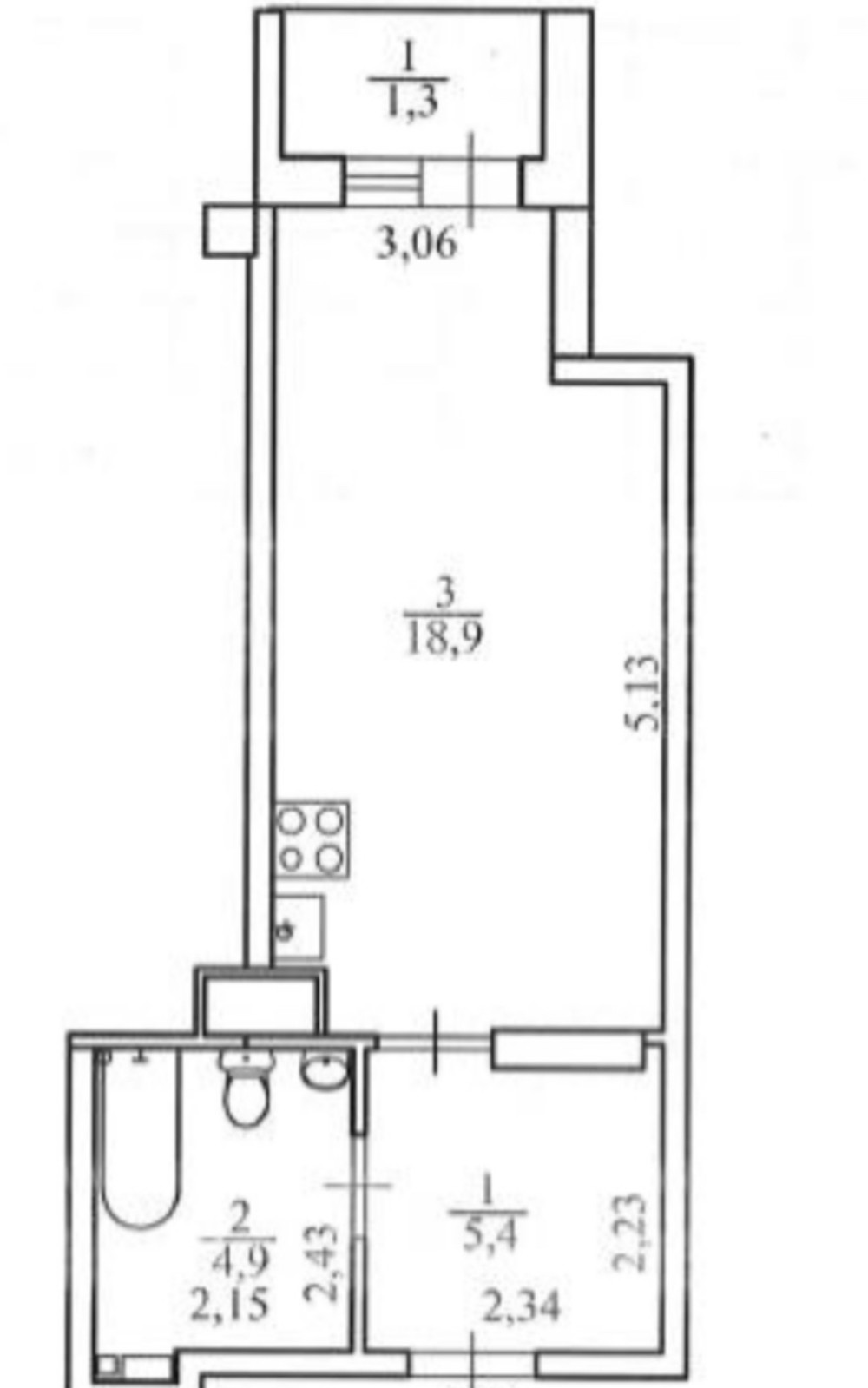 Квартира на ул. Успенский пер, 30 м², 55 000$ — FAKTOR