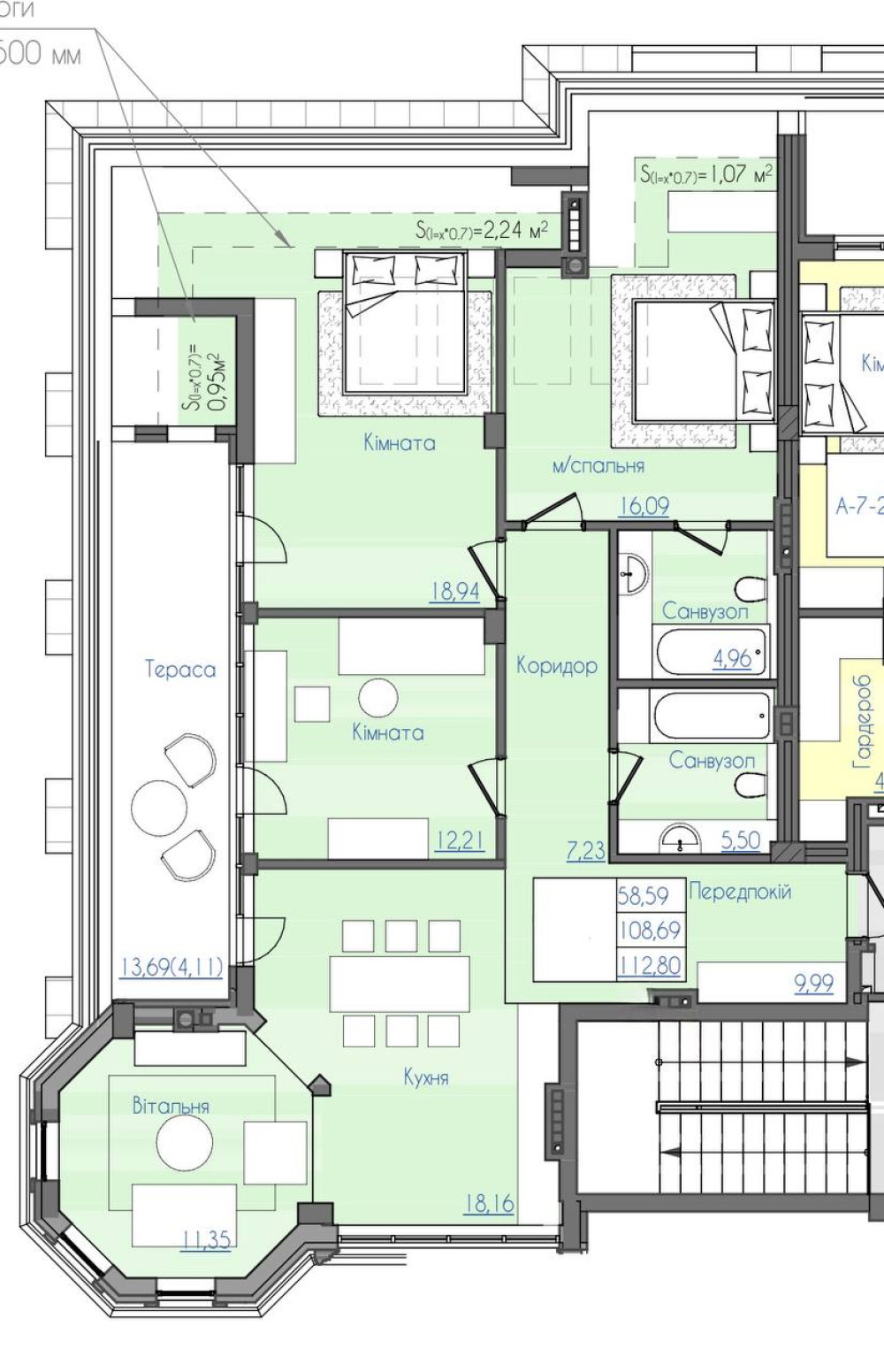 Квартира на ул. Фонтанская дорога (Киевский), 141 м², 328 000$ — FAKTOR
