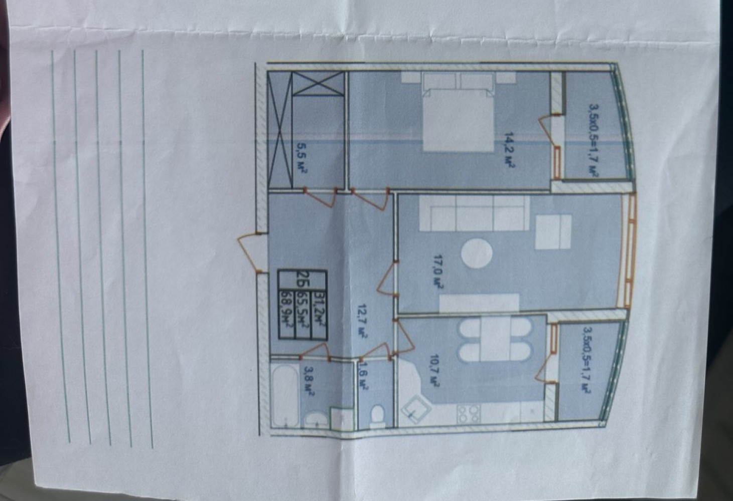 Квартира на ул. Фонтанская дорога (Киевский), 69 м², 50 000$ — FAKTOR