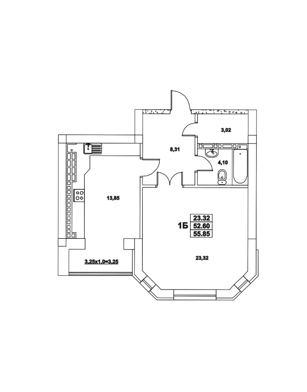 Квартира на ул. Миланская (Крыжановка), 56 м², 56 000$ — FAKTOR