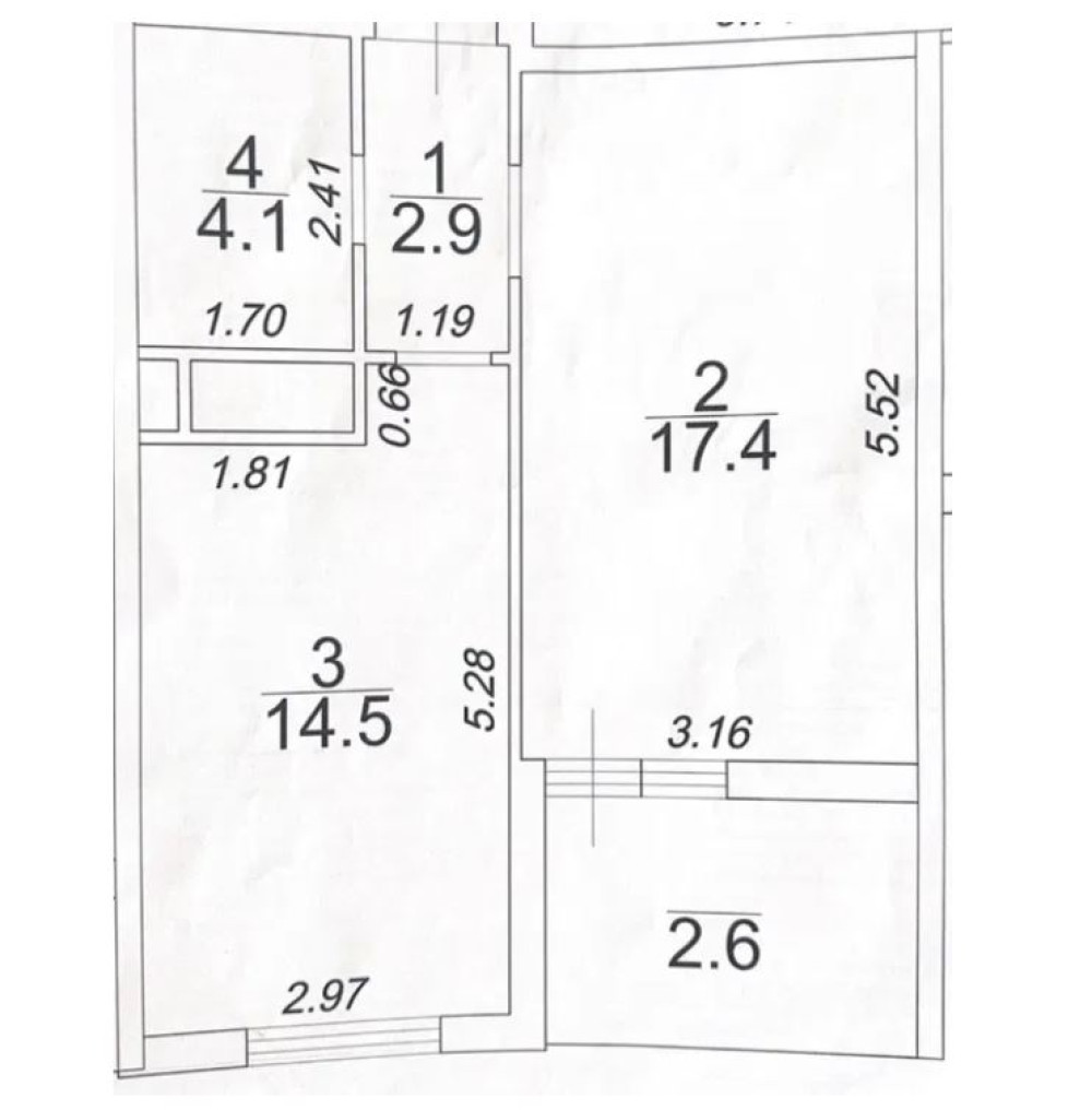 Квартира на ул. Краснова, 44 м², 71 500$ — FAKTOR