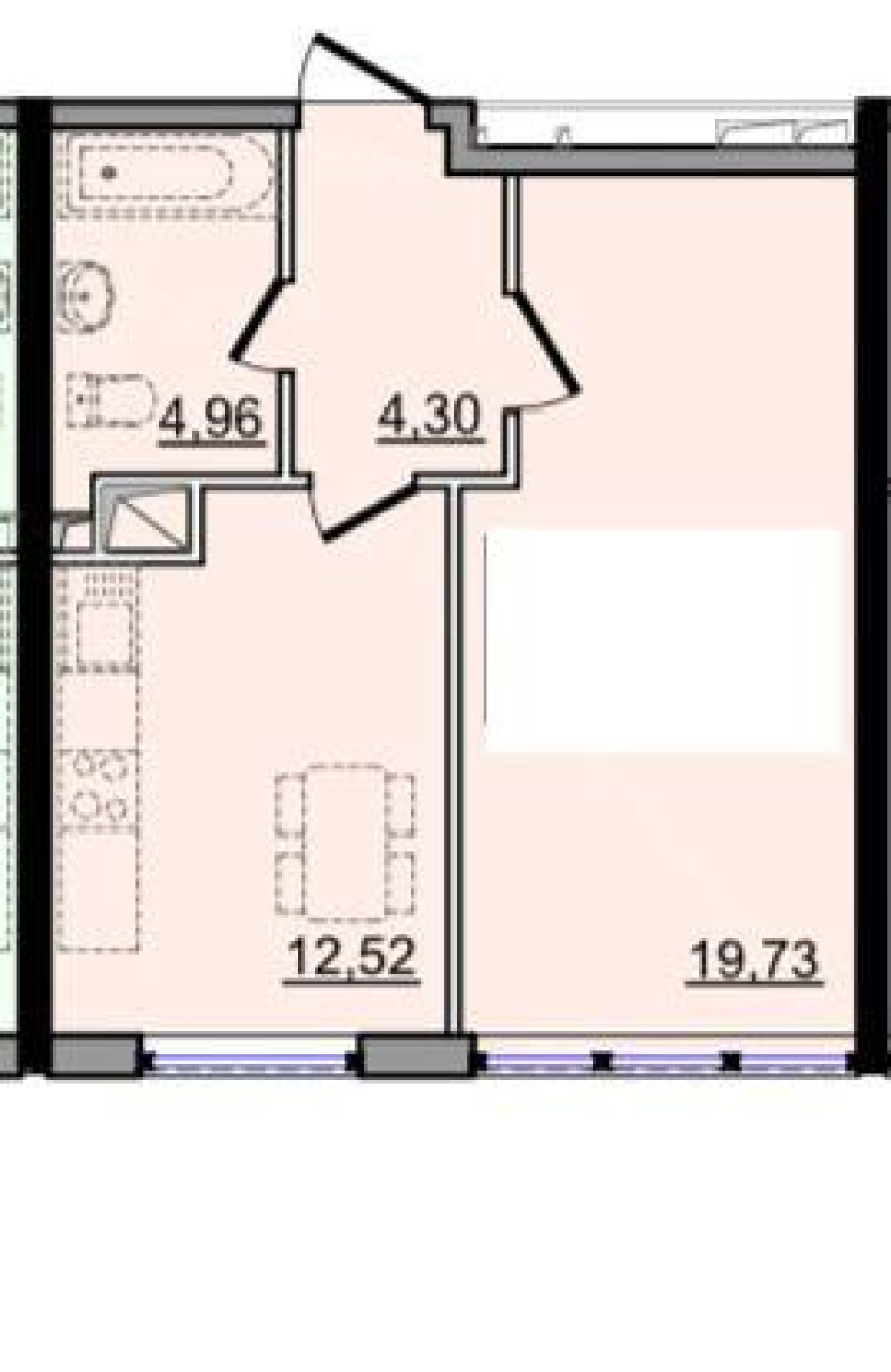 Квартира на вул. Сахарова Академика, 41 м², 34 000$ — FAKTOR
