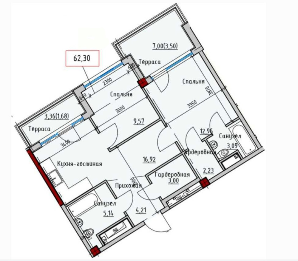 Квартира на ул. Софиевская, 63 м², 90 000$ — FAKTOR