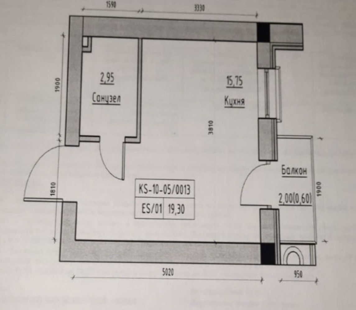 Квартира на вул. Южная, 19 м², 13 000$ — FAKTOR