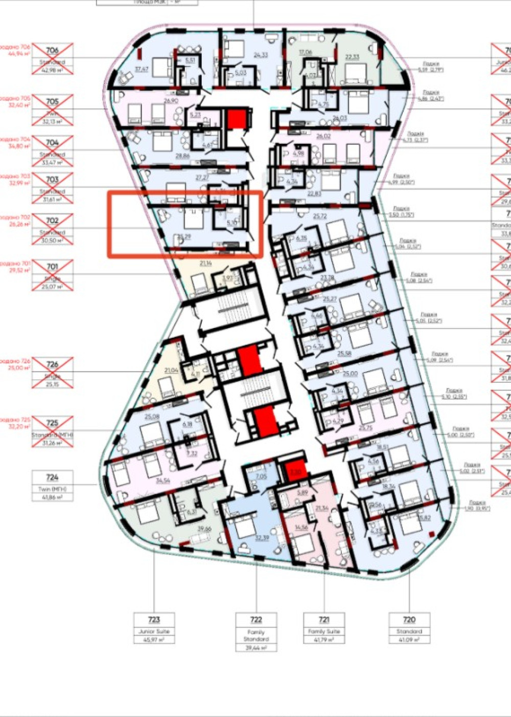 Квартира на вул. Аркадийская аллея, 30 м², 90 000$ — FAKTOR