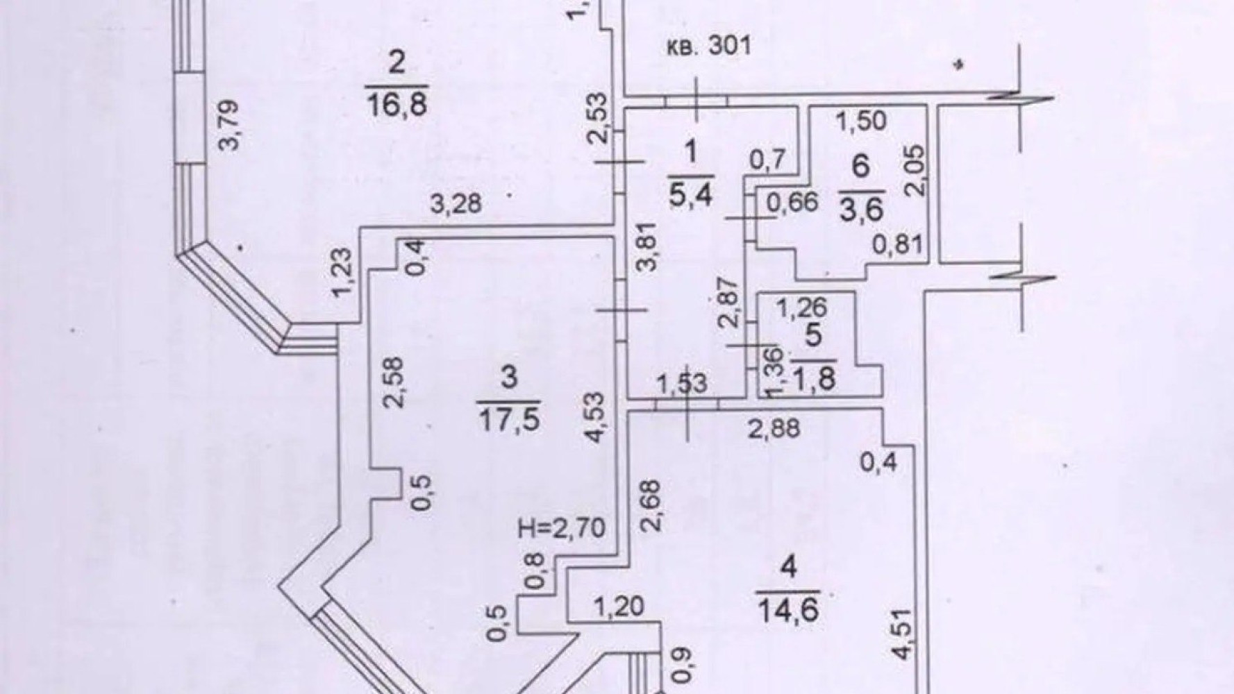 Квартира на ул. Разумовская, 60 м², 75 000$ — FAKTOR