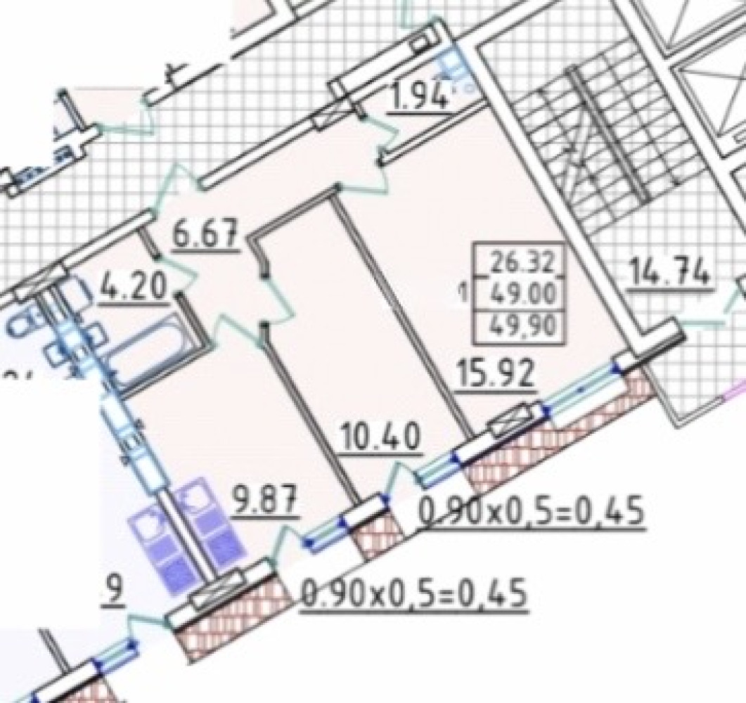 Квартира на ул. Люстдорфская дорога (Таирова), 50 м², 45 900$ — FAKTOR