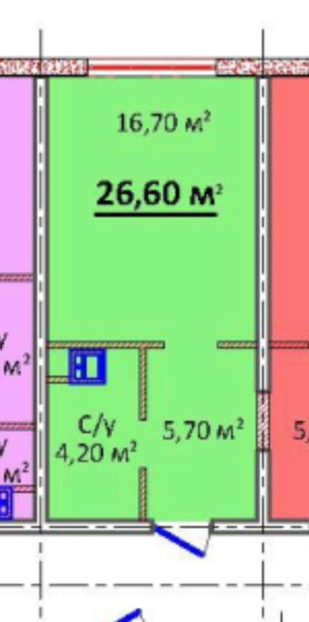 Квартира на вул. Литературная, 26 м², 43 700$ — FAKTOR