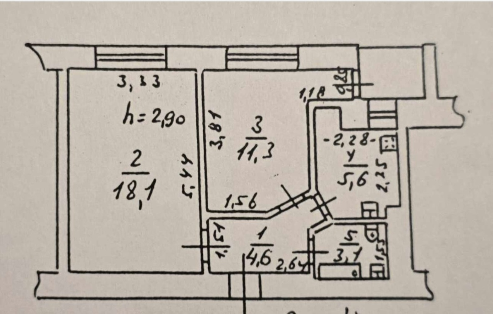 Квартира на ул. Пироговская, 44 м², 50 000$ — FAKTOR