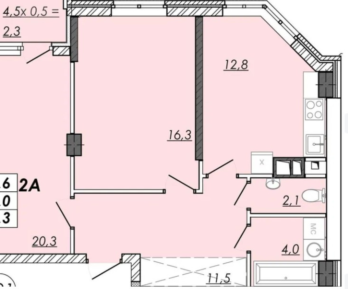 Квартира на ул. Овидиопольская дорога (Черемушки), 69 м², 55 000$ — FAKTOR