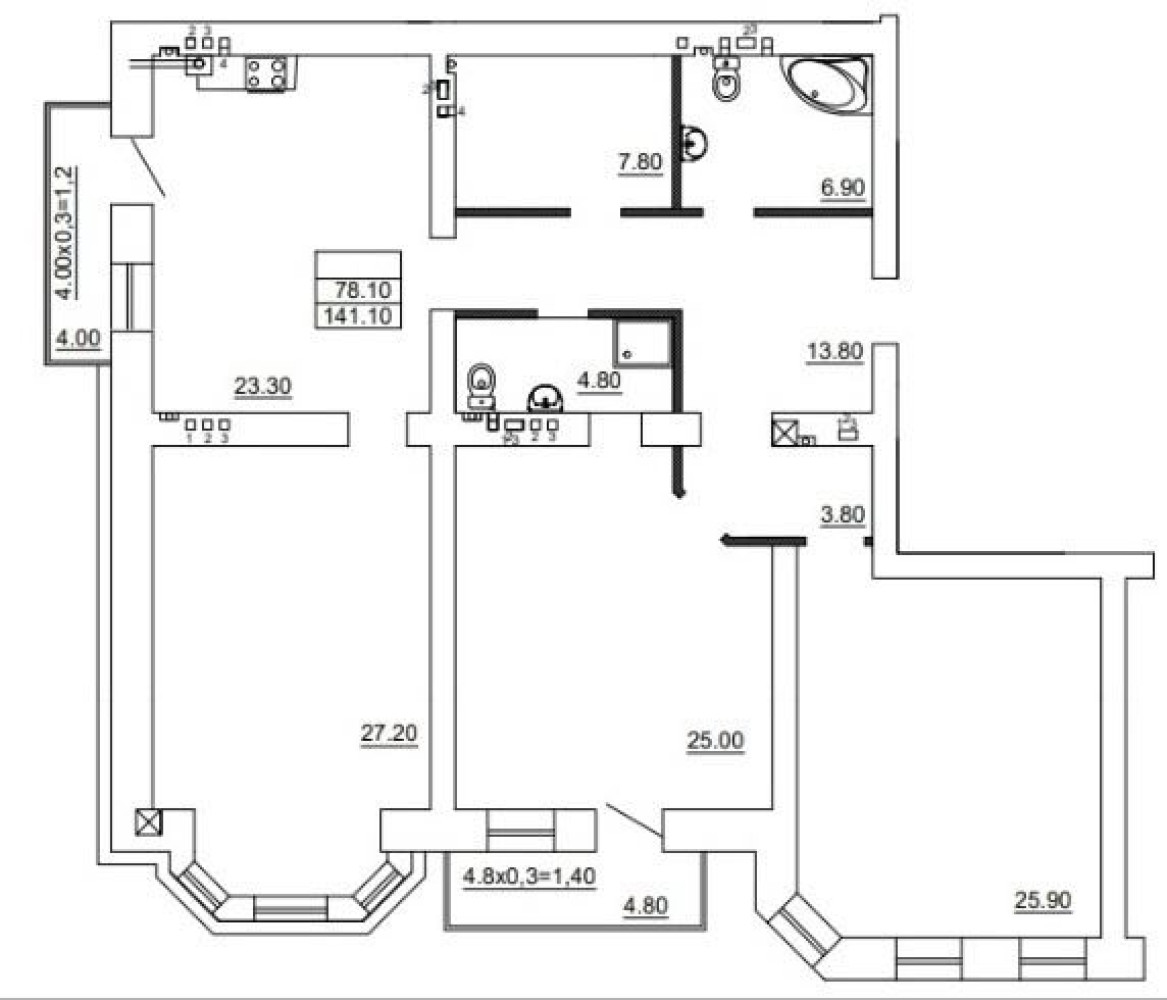 Квартира на ул. Заславского (Бориса Литвака), 141 м², 200 000$ — FAKTOR