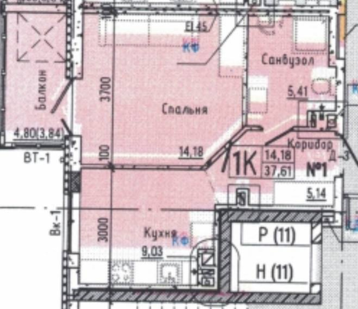Квартира на ул. Слободская, 38 м², 39 000$ — FAKTOR