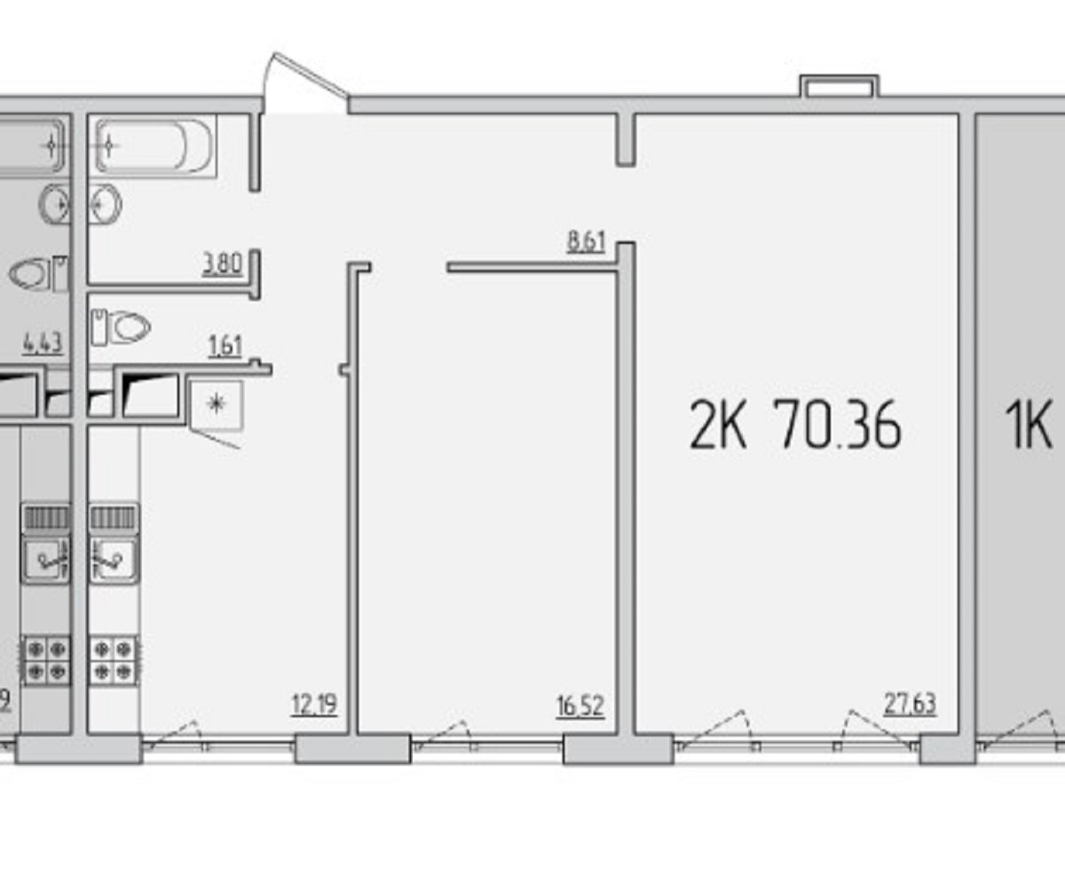 Квартира на ул. Жемчужная, 70 м², 118 320$ — FAKTOR