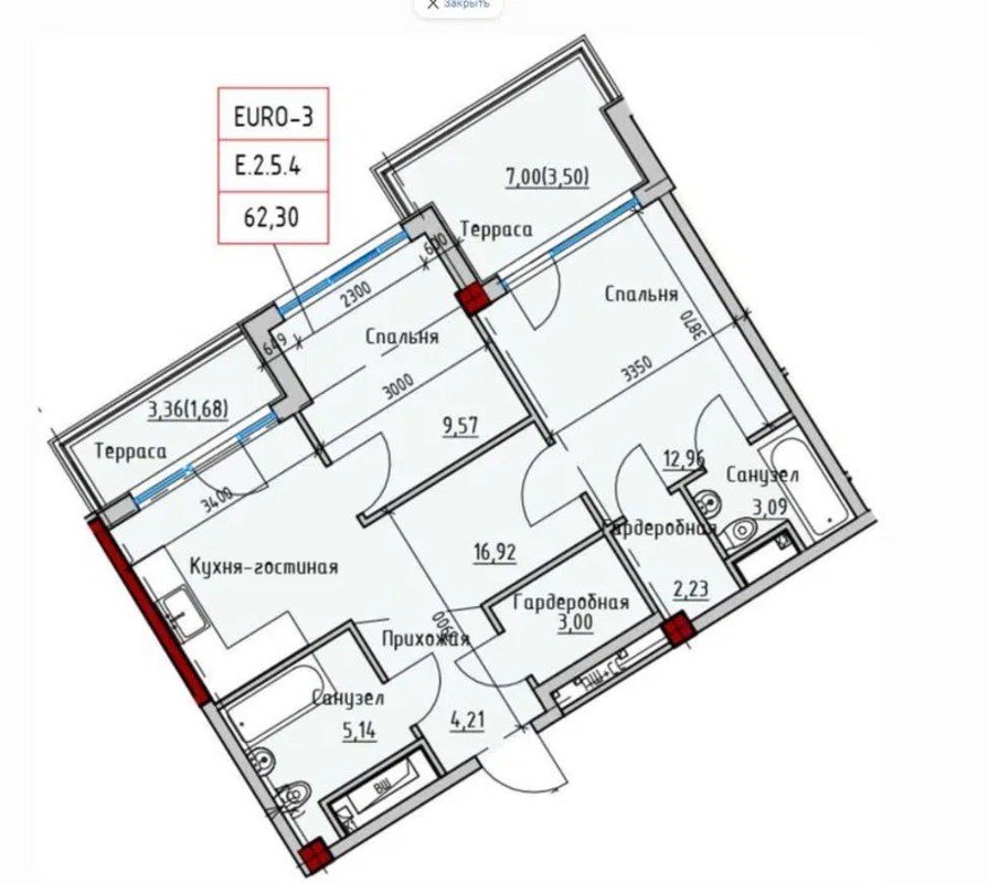 Квартира на ул. Софиевская, 62 м², 90 000$ — FAKTOR
