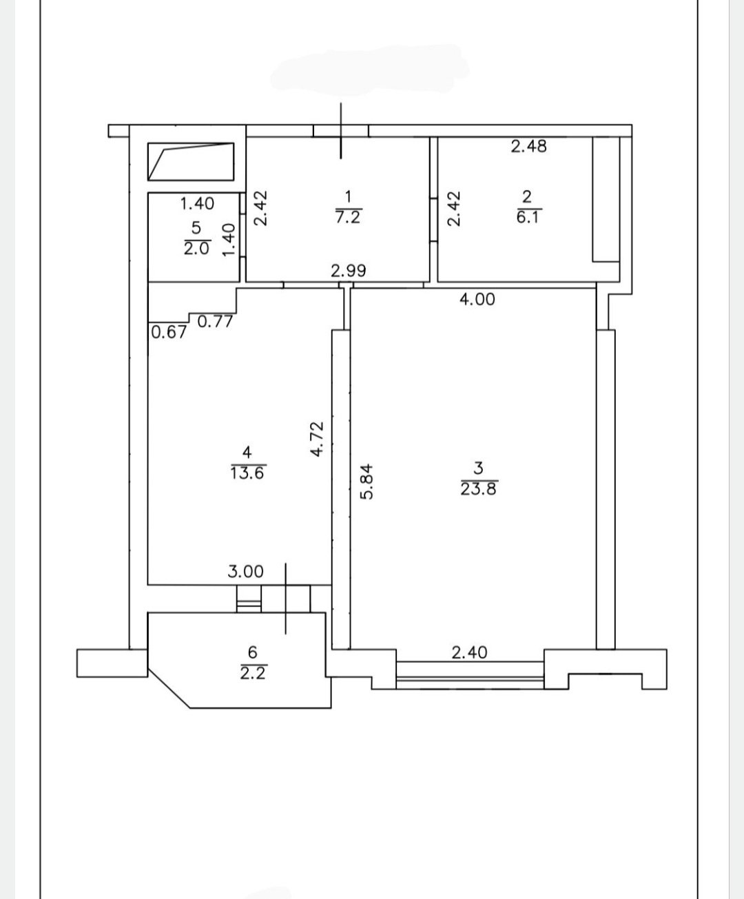 Квартира на вул. Фонтанская дорога (Приморский), 55 м², 43 000$ — FAKTOR