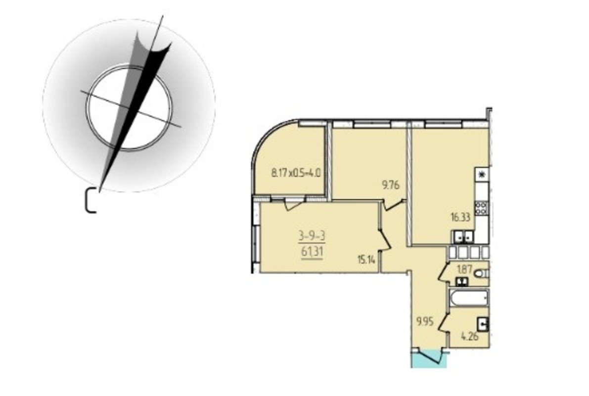 Квартира на вул. Краснова, 62 м², 83 000$ — FAKTOR