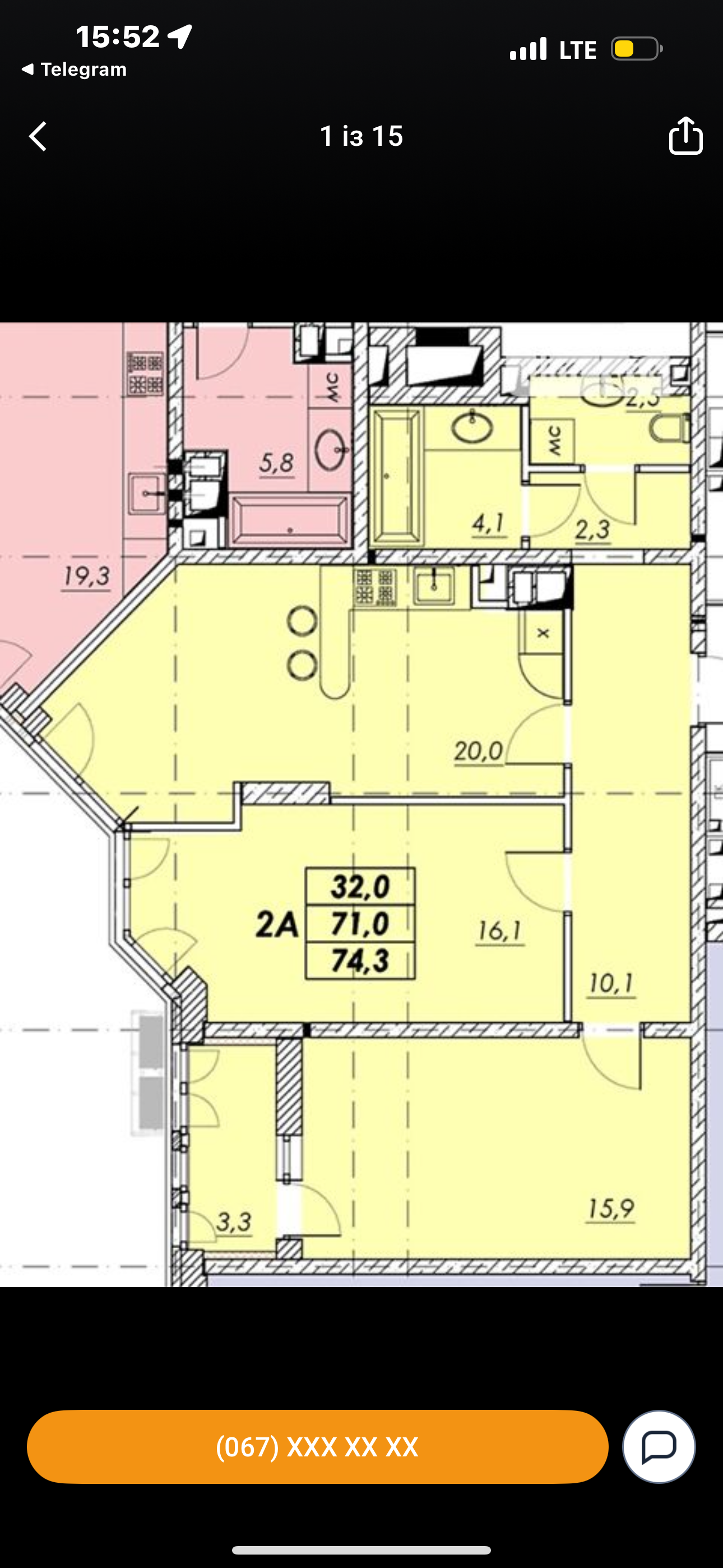 Квартира на вул. Прохоровская, 74 м², 73 000$ — FAKTOR