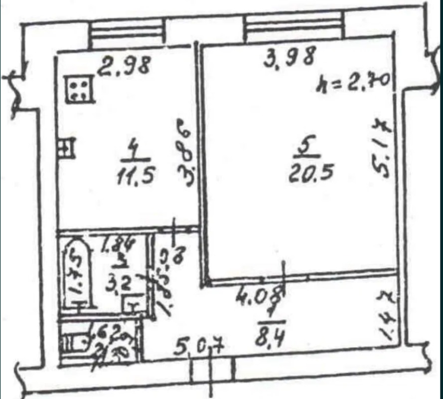 Квартира на вул. Академическая, 45 м², 51 000$ — FAKTOR