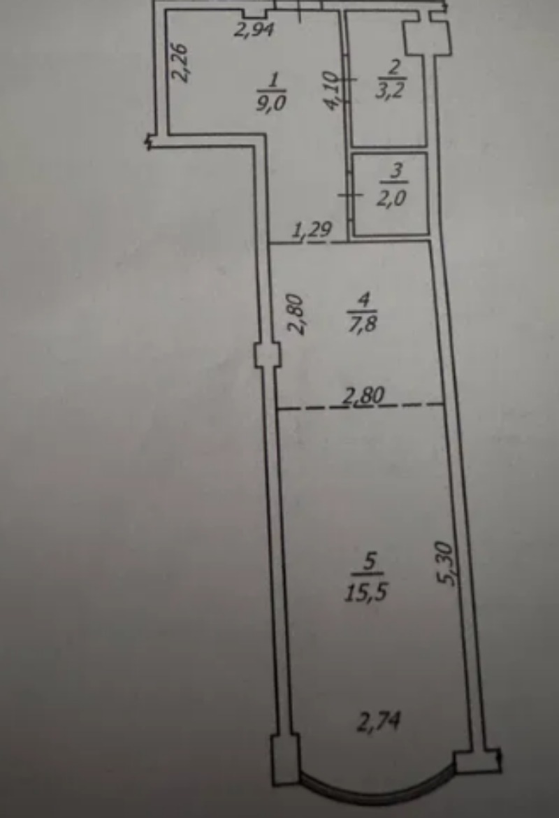 Квартира на вул. Фонтанская дорога (Киевский), 37 м², 59 000$ — FAKTOR