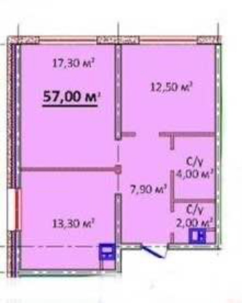 Квартира на ул. Литературная, 57 м², 69 000$ — FAKTOR