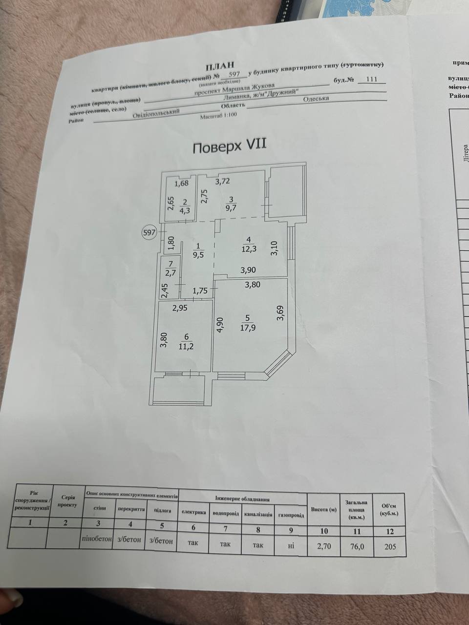 Квартира на вул. Гуляева Полковника проспект, 76 м², 115 000$ — FAKTOR