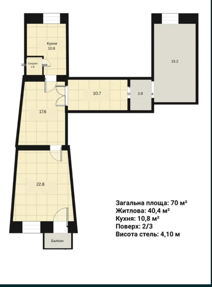 Квартира на вул. Преображенская, 70 м², 92 000$ — FAKTOR