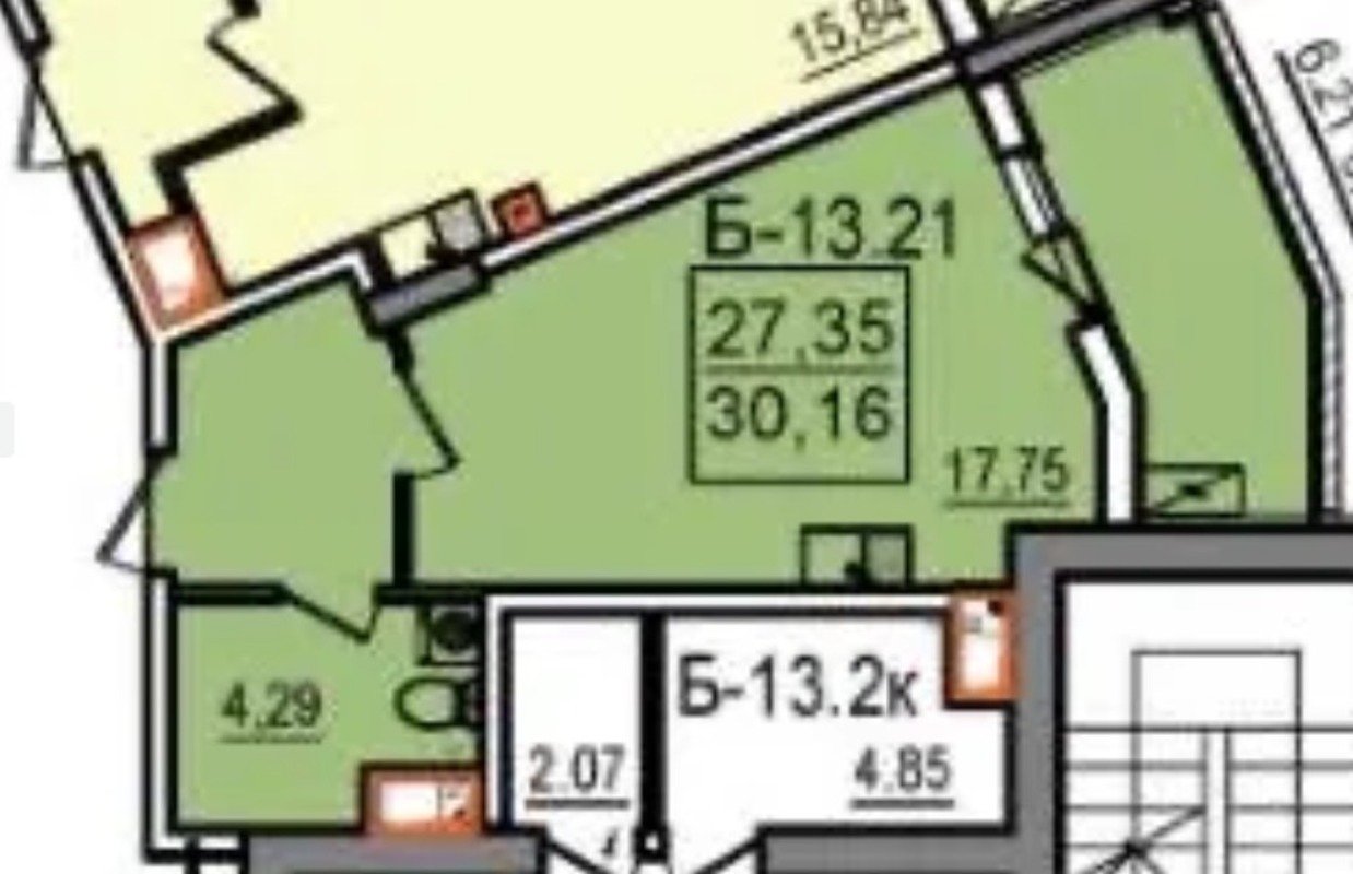 Квартира на вул. Дача Ковалевского, 30 м², 42 500$ — FAKTOR
