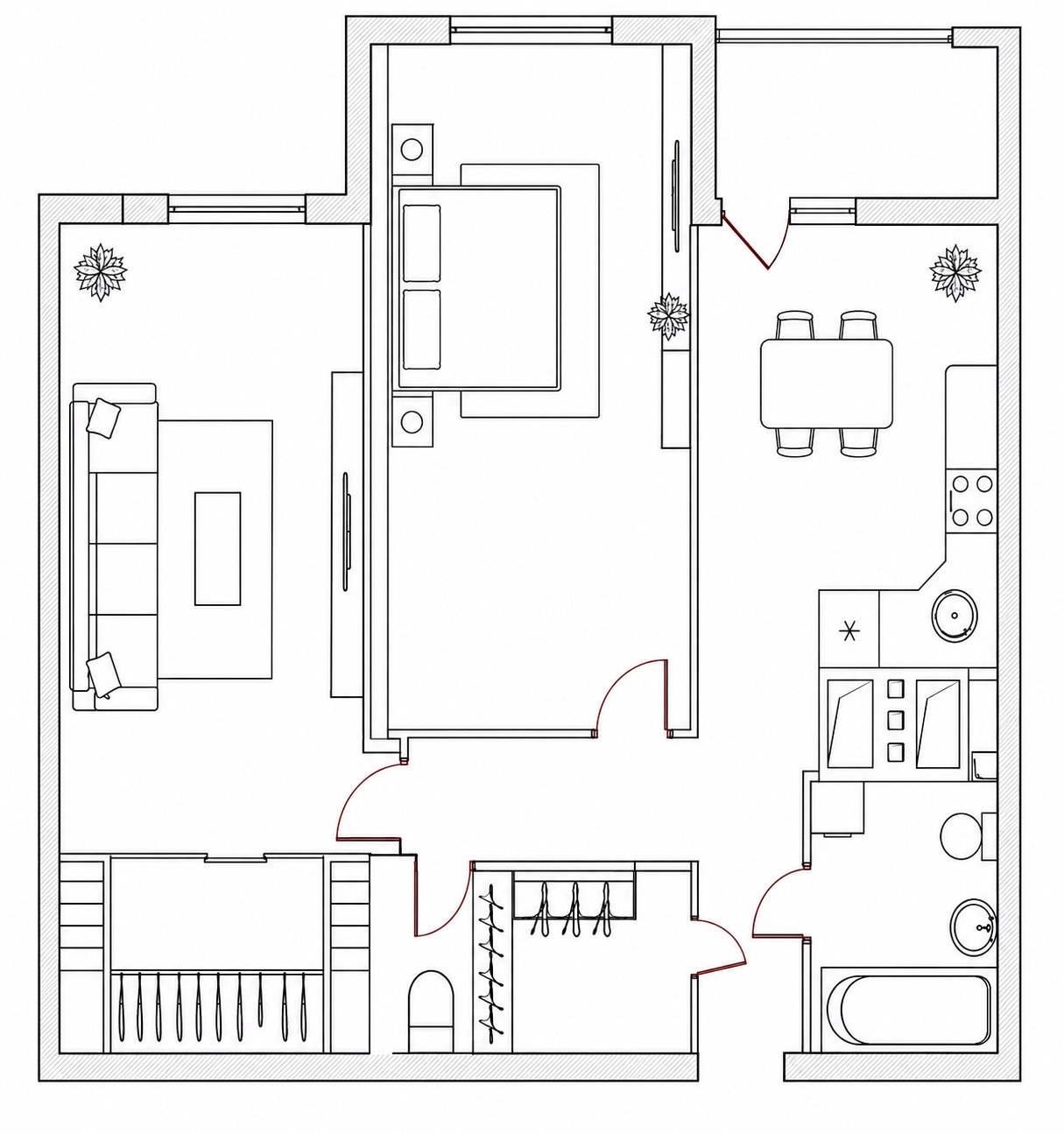 Квартира на вул. Среднефонтанская, 65 м², 70 000$ — FAKTOR