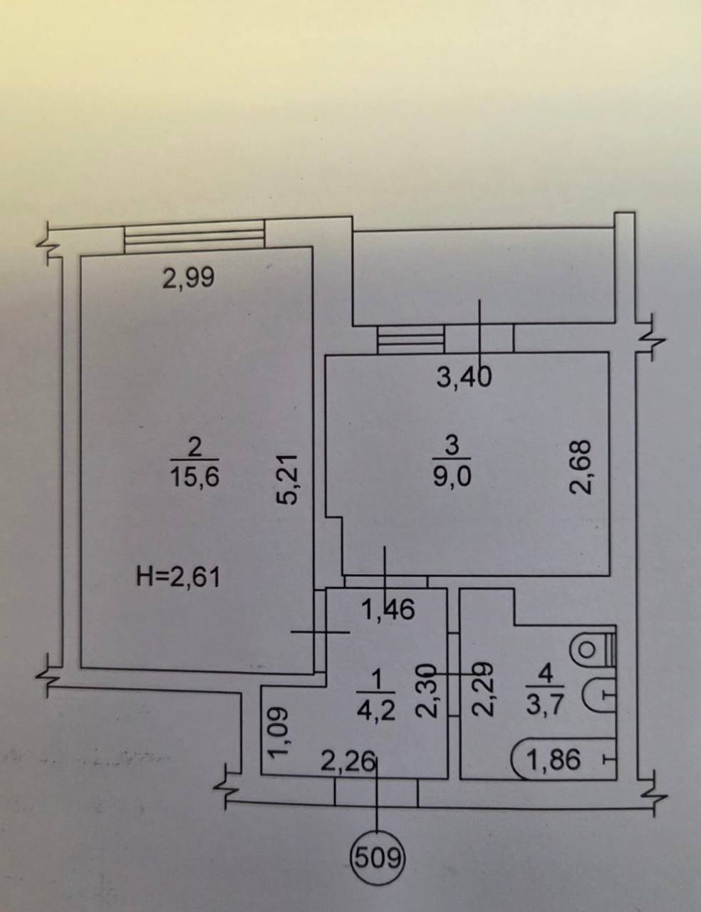 Квартира на вул. Академика Воробьева, 34 м², 50 500$ — FAKTOR