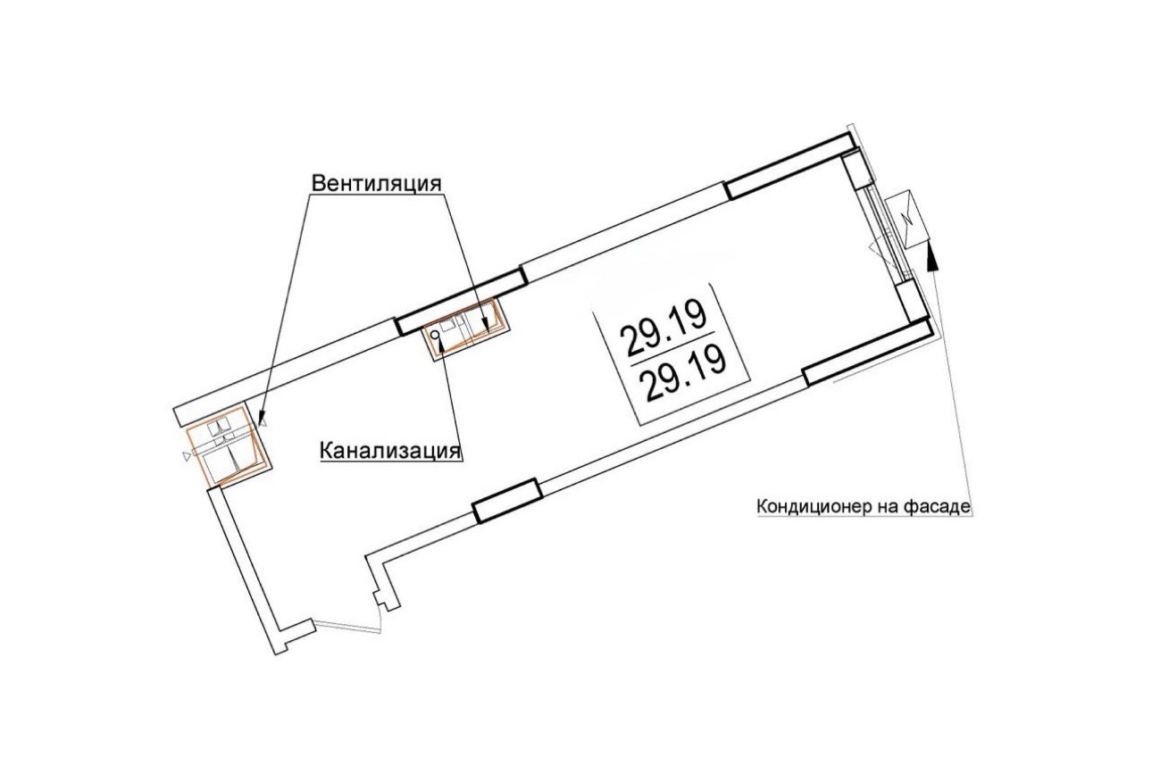 Квартира на ул. Дача Ковалевского, 29 м², 38 000$ — FAKTOR