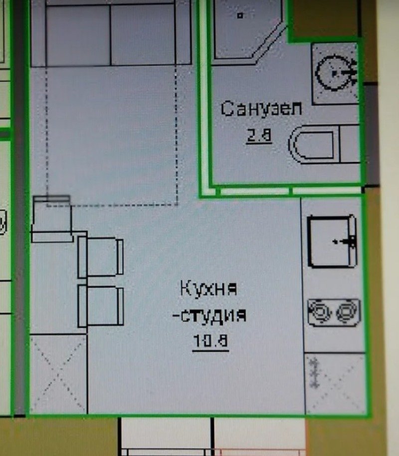 Квартира на вул. Строительный пер., 13 м², 9 997$ — FAKTOR