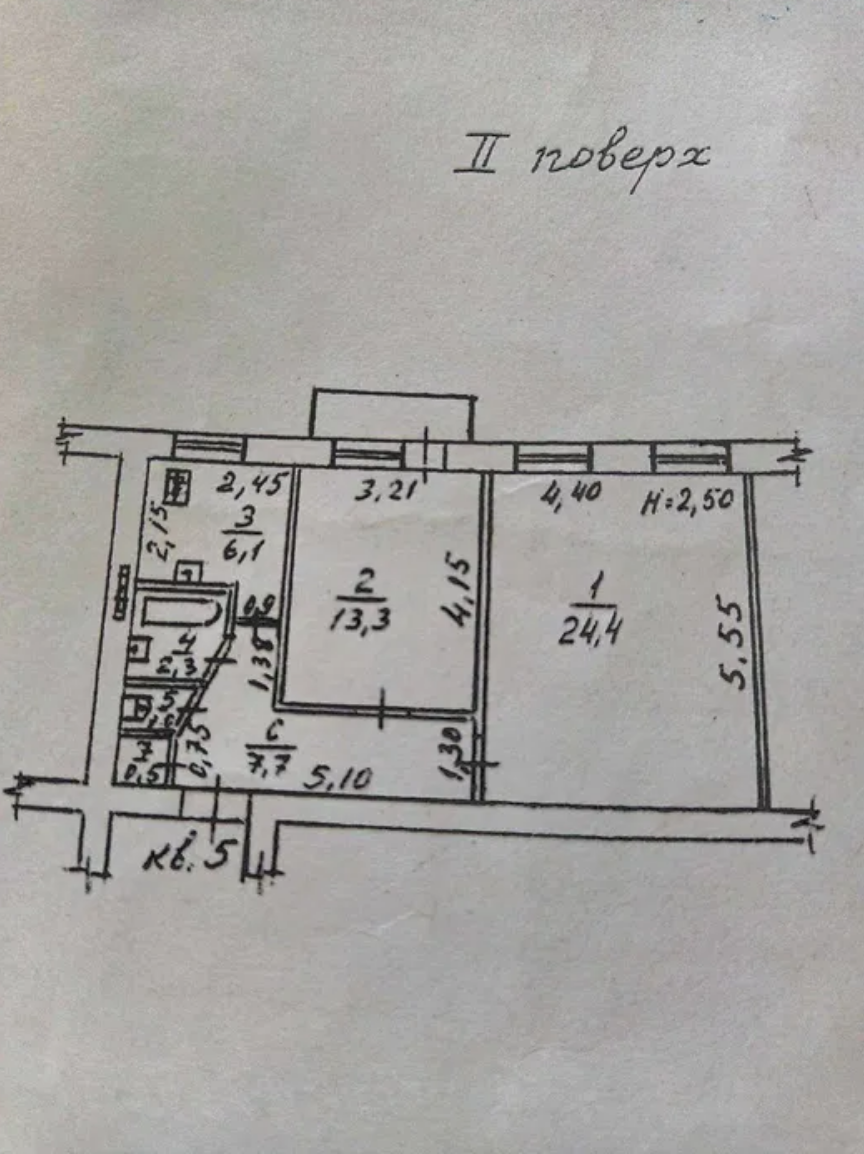 Квартира на вул. Среднефонтанская, 56 м², 50 000$ — FAKTOR