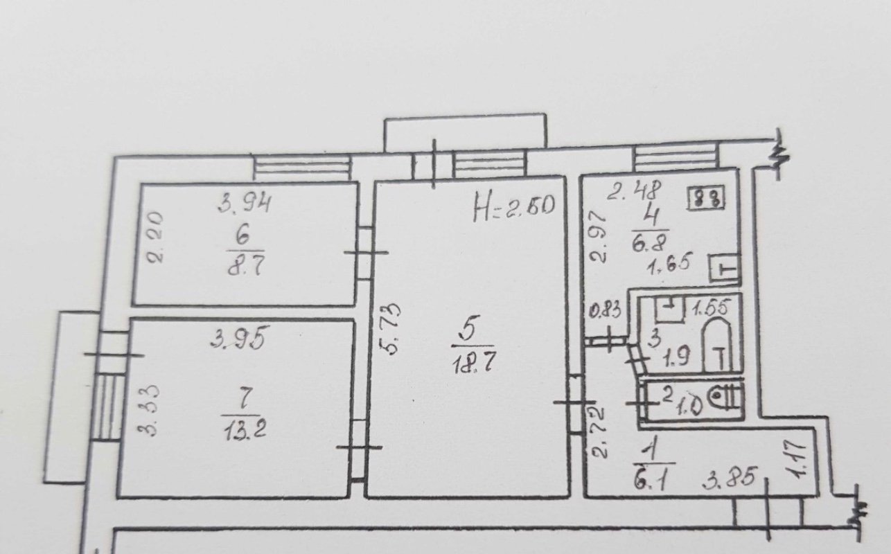 Квартира на вул. Нежинская, 58 м², 57 000$ — FAKTOR
