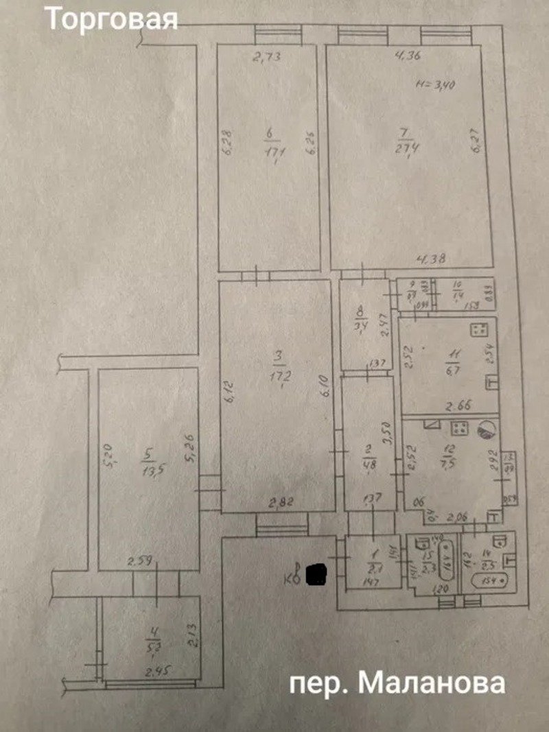 Квартира на ул. пер. Маланова, 115 м², 85 000$ — FAKTOR