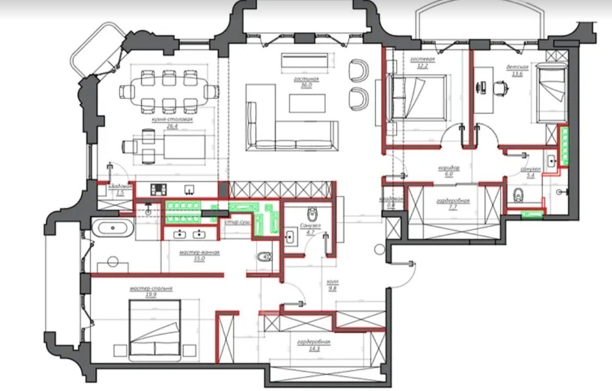 Квартира на ул. Гимназическая, 202 м², 505 000$ — FAKTOR